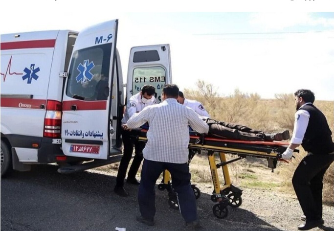 واژگونی مینی بوس سرویس معدن در محور بردسکن-سبزوار ۱۱مصدوم برجای گذاشت