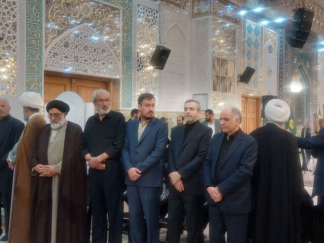 برگزاری مراسم اربعین شهید امیرعبداللهیان در حرم حضرت عبدالعظیم (ع)
