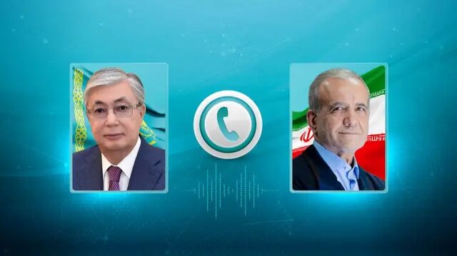 تاکید رئیسجمهور قزاقستان و پزشکیان بر تقویت بیشتر روابط ۲ جانبه