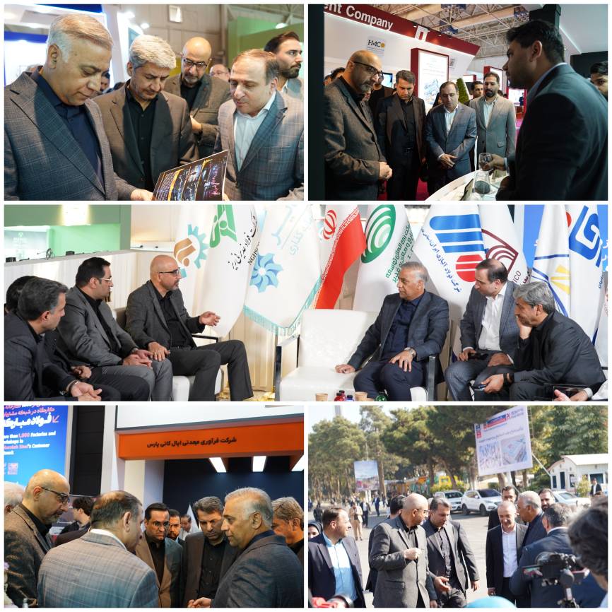 بازدید مدیرعامل ساتا از غرفه هلدینگ صنایع و معادن غدیر در بیست‌ودومین نمایشگاه ایران‌متافو ۱۴۰۴