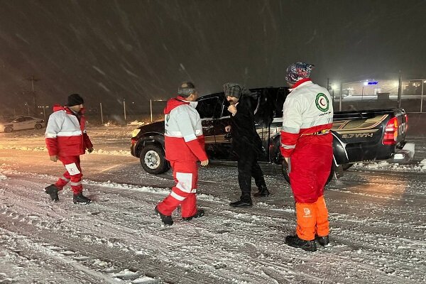 آمادهباش تیمهای عملیاتی هلال احمر مبنی بر وقوع بارش برف و باران